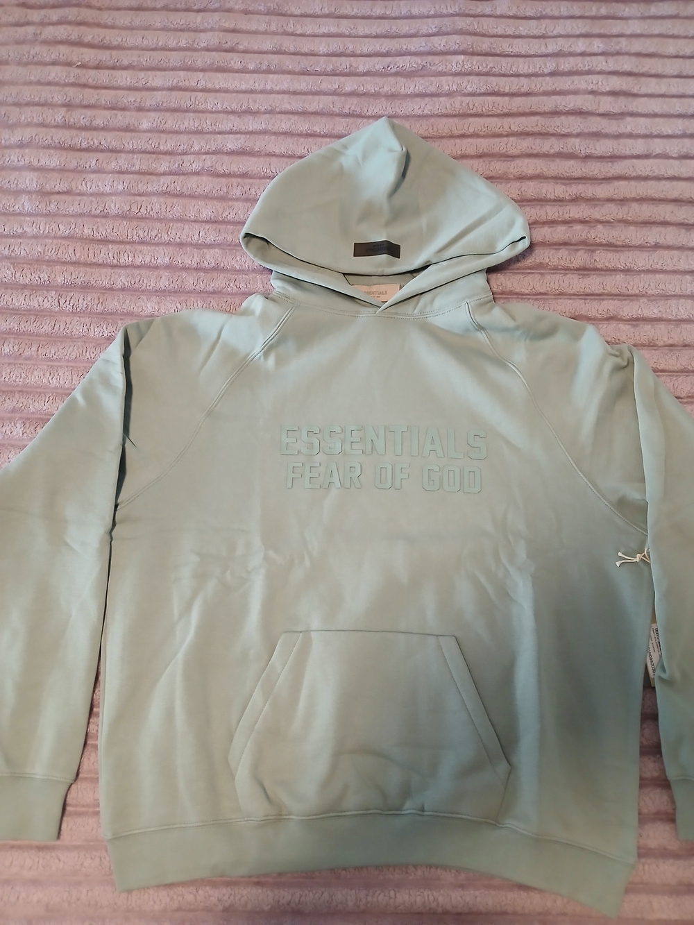 Essentials Fear of God Hoodie - Sage Green